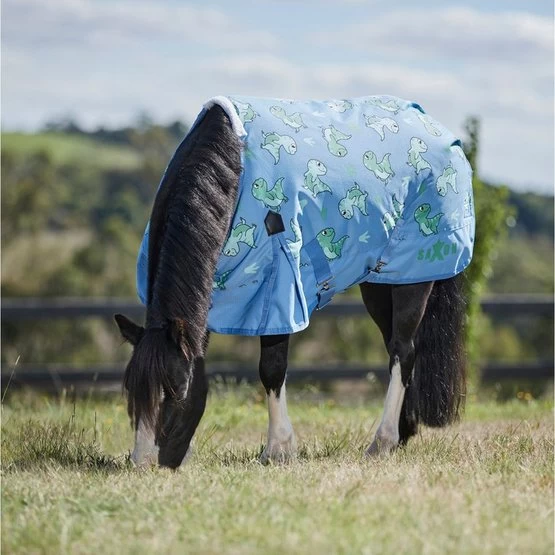 Weatherbeeta Regendecke Saxon 600D Pony Standard Neck Lite Blau – Bild 2