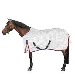 Weatherbeeta Sommerdecke Lite III 190g Weiß/Blau/Rot