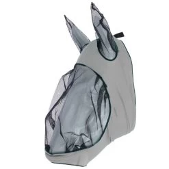 Weatherbeeta Fliegenmaske Stretch Eye Saver Mit Ohren Grau/Schwarz