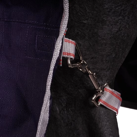 Weatherbeeta Lite Plus Turnout Rug Comfitec Essential Standard Neck 50g Navy/Silver/Red – Bild 7