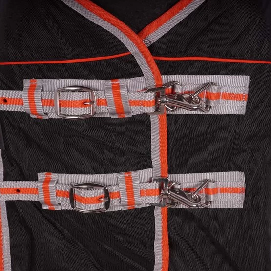 Weatherbeeta Therapy Rug Comfitec Premier Therapy-Tec Detach-A-Neck Lite Plus Schwarz/Silber/Rot – Bild 5