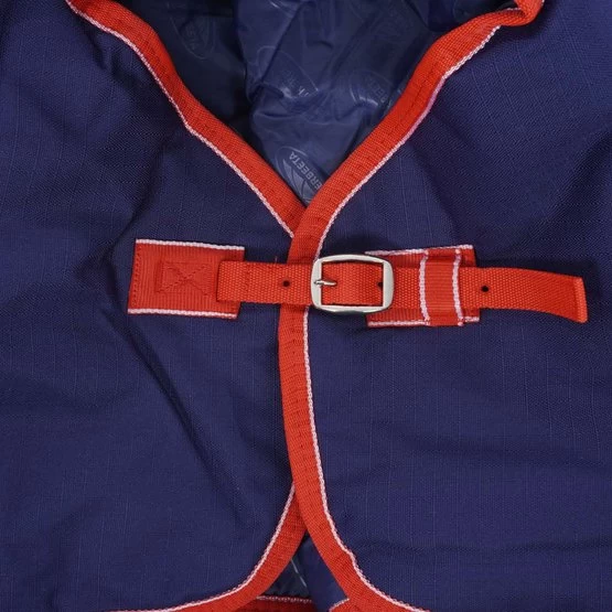 Weatherbeeta Medium Turnout Rug Original 1200D Fohlen Standard Neck 220g Navy/Rot/Weiß – Bild 4