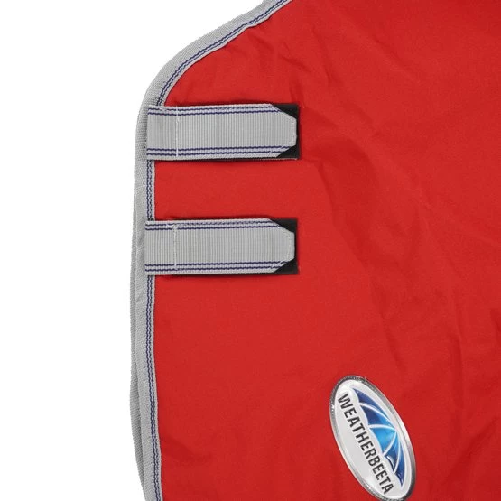 Weatherbeeta Medium Neck Rug Comfitec Classic 220g Red/Silver/Navy – Bild 2