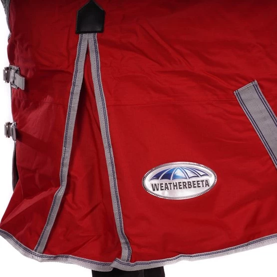 Weatherbeeta Lite Turnout Rug Comfitec Classic Standard Neck 0g Red/Silver/Navy – Bild 4