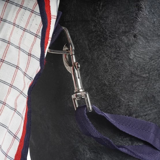 Weatherbeeta Sommerdecke Lite III 190g Weiß/Blau/Rot – Bild 7