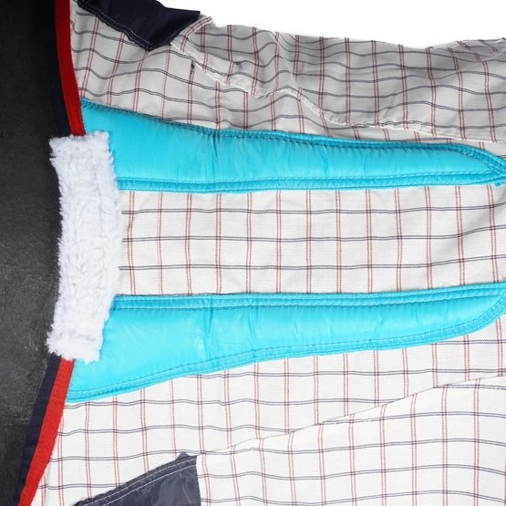 Weatherbeeta Sommerdecke Lite III 190g Weiß/Blau/Rot – Bild 10