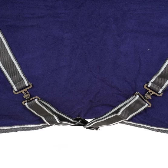 Weatherbeeta Abschwitzdecke Fleece Cooler Standard Neck Dunkelblau/Grau/Weiß – Bild 7