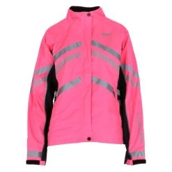 Weatherbeeta Jacke Reflective HiVis Leicht Wasserdicht Rosa