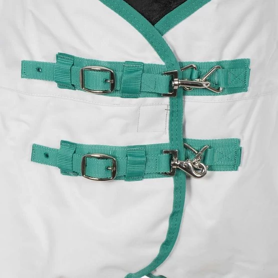 Weatherbeeta Regendecke Standard Neck Lite Plus 900d Black/Bottle Green 105/155 – Bild 16