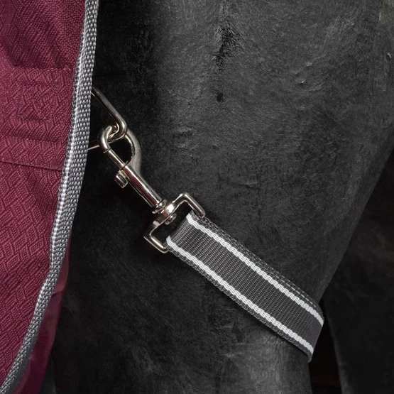 Weatherbeeta Comfitec Plus Dynamic II Detach-A-Neck Heavy Maroon/Grau/Weiß – Bild 10