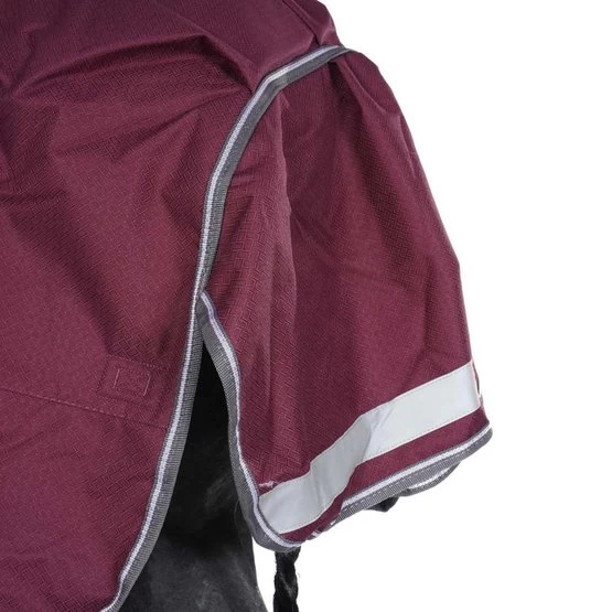 Weatherbeeta Comfitec Plus Dynamic II Detach-A-Neck Heavy Maroon/Grau/Weiß – Bild 11