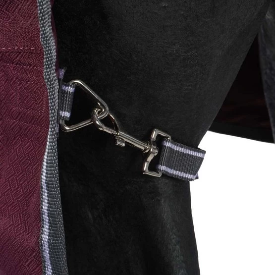 Weatherbeeta Winterdecke Comfitec Plus Dynamic II Combo Neck Medium/Lite Maroon/Grau/Weiß – Bild 9