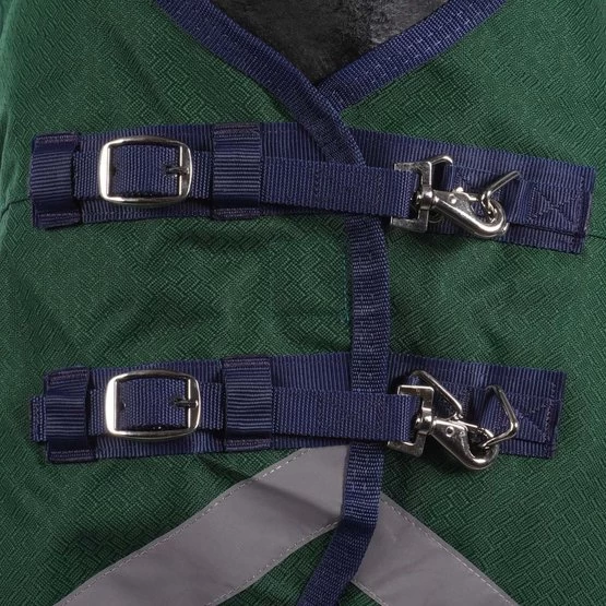 Weatherbeeta Regendecke Comfitec Plus Dynamic II High Neck Lite Hunter/Navy – Bild 3