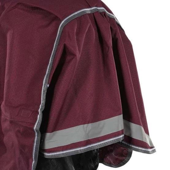 Weatherbeeta Regendecke Comfitec Plus Dynamic II Standard Neck Lite Maroon/Grau/Weiß – Bild 11