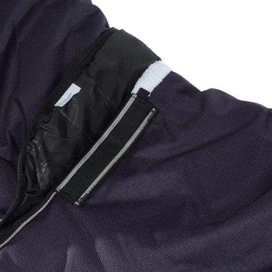 Weatherbeeta Winterdecke Comfitec Plus Dynamic II Detach-A-Neck Medium Schwarz/Rot/Silber – Bild 5