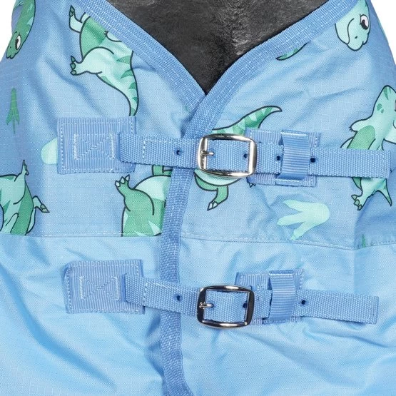 Weatherbeeta Regendecke Saxon 600D Pony Standard Neck Lite Blau – Bild 3