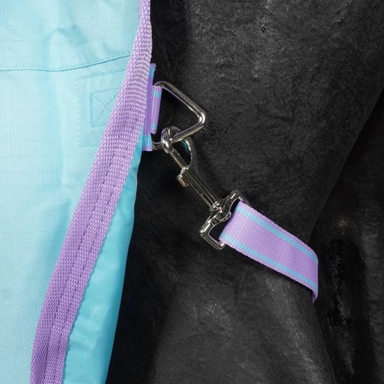 Weatherbeeta Regendecke Comfitec Classic Combo Neck Lite Hellblau/Lila – Bild 8