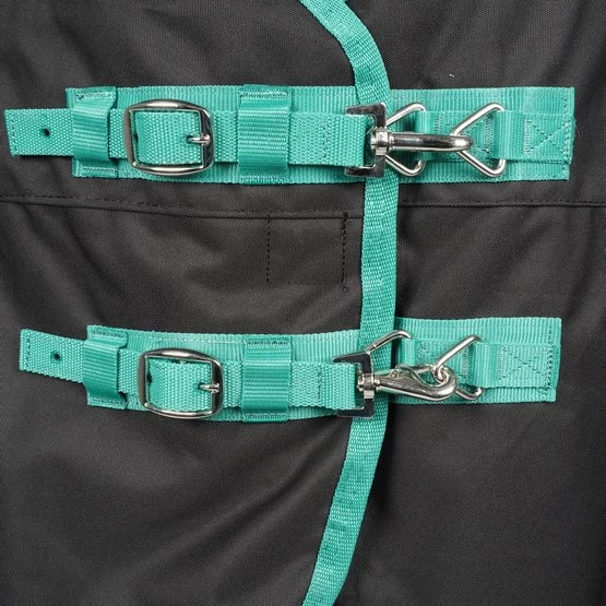 Weatherbeeta Regendecke Standard Neck Lite Plus 900d Black/Bottle Green – Bild 3