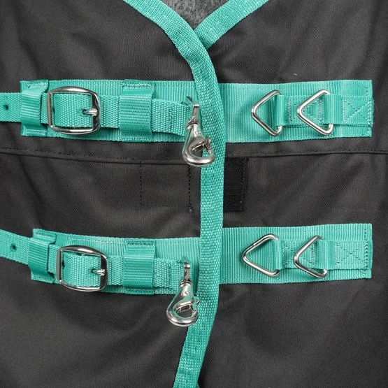 Weatherbeeta Regendecke Standard Neck Lite Plus 900d Black/Bottle Green – Bild 4