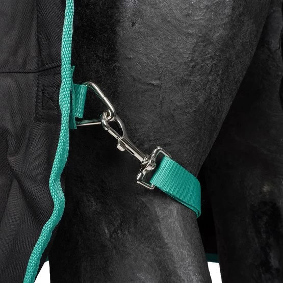 Weatherbeeta Regendecke Standard Neck Lite Plus 900d Black/Bottle Green – Bild 9