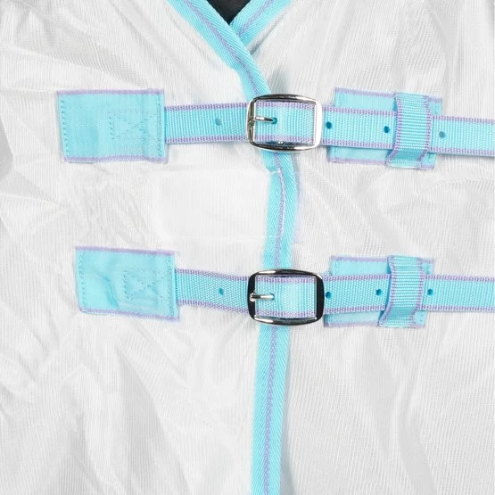 Weatherbeeta Comfitec Essential Mesh II Combo Neck White/Light Blue/Purple – Bild 4