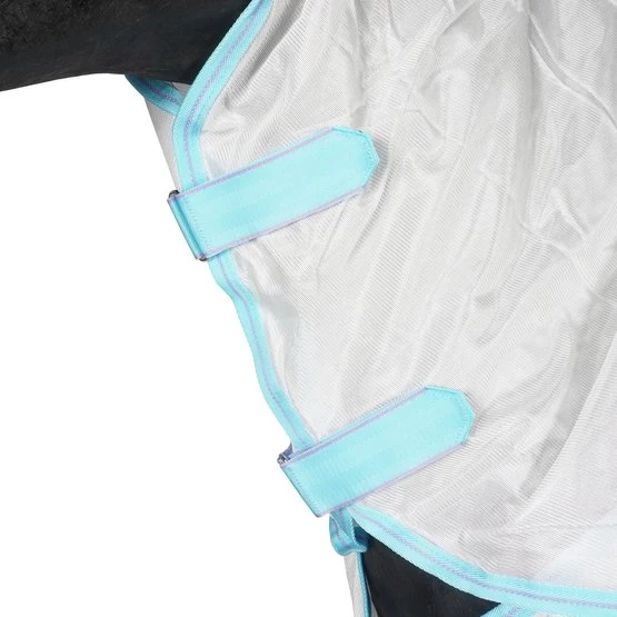 Weatherbeeta Comfitec Essential Mesh II Combo Neck White/Light Blue/Purple – Bild 6