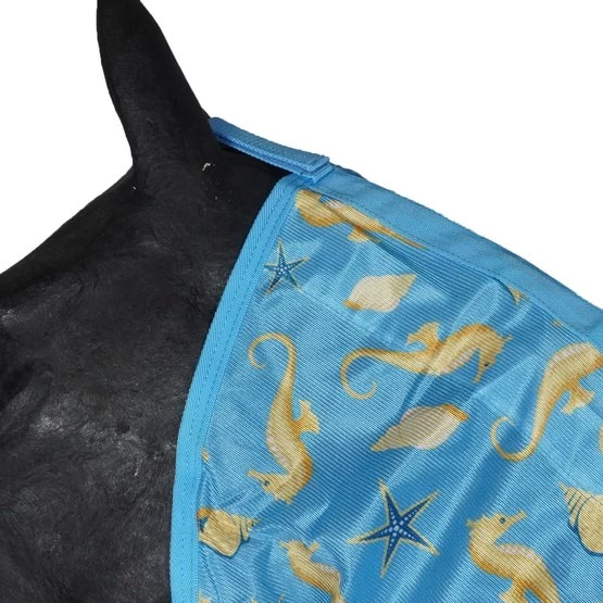 Weatherbeeta Comfitec Essential Mesh II Combo Neck White/Light Blue/Purple – Bild 20