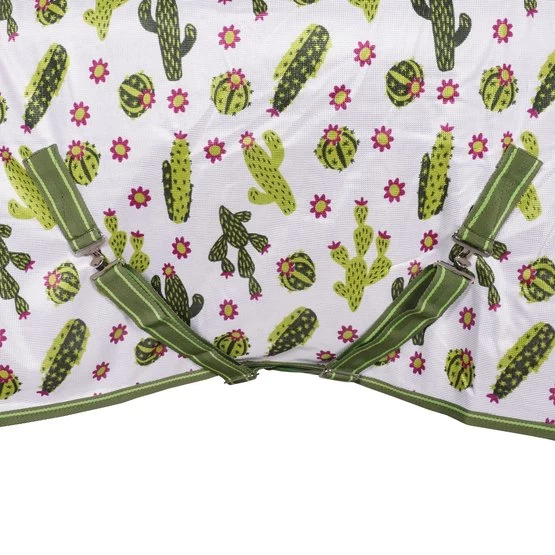 Weatherbeeta Fliegendecke Saxon Mesh Combo Neck Cactus Print – Bild 7