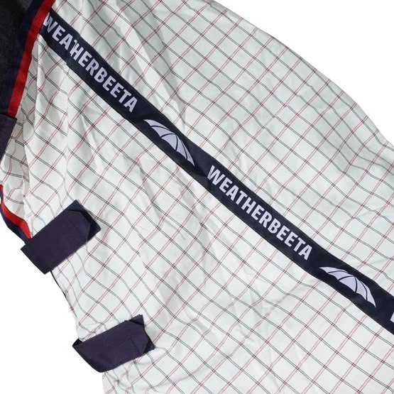 Weatherbeeta Sommerdecke Lite III Combo Neck Weiß/Blau/Rot – Bild 6