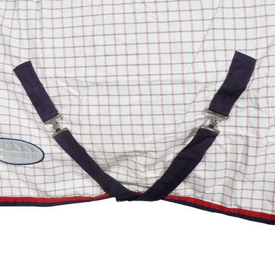 Weatherbeeta Sommerdecke Lite III Combo Neck Weiß/Blau/Rot – Bild 8