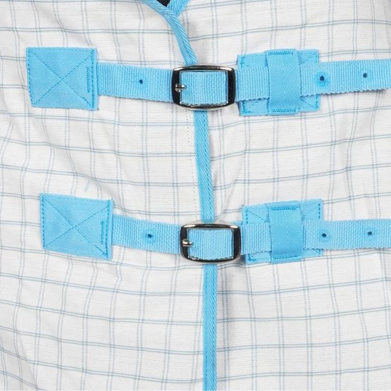 Weatherbeeta Sommerdecke Lite III Combo Neck Weiß/Blau/Rot – Bild 16