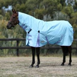 Weatherbeeta Winterdecke Comfitec Classic Combo Neck Medium/Lite Hellblau/Lila 125/175