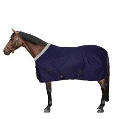 Weatherbeeta Medium Stable Rug Comfitec Deluxe Diamond Quilt Standard Neck 220g Navy 160/215