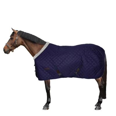 Weatherbeeta Medium Stable Rug Comfitec Deluxe Diamond Quilt Standard Neck 220g Navy 160/215