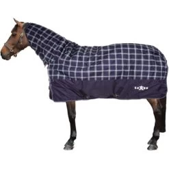 Weatherbeeta Decke Saxon Defiant 600D Combo Medium Navy Plaid 120/170