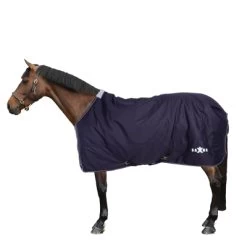 Weatherbeeta Decke Saxon Defiant 600D Standard Neck Medium Navy/Weiß 115/160