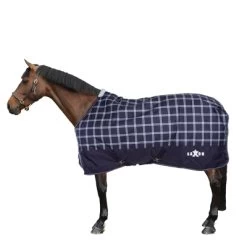 Weatherbeeta Decke Saxon Defiant 600D Standard Neck Medium Navy Plaid 75/120