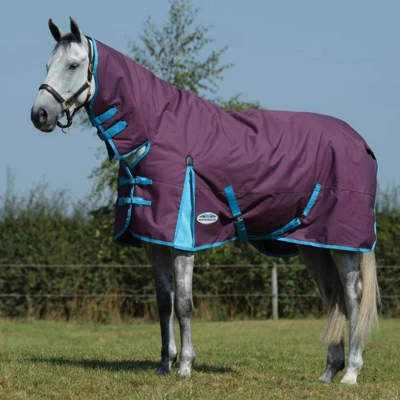 Weatherbeeta Comfitec Essential Combo Neck Medium Traube/Blau 75/120