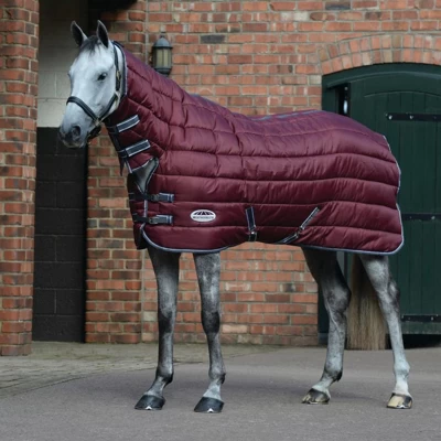 Weatherbeeta Comfitec 210D Channel Quilt Combo Neck Medium Maroon/Grau/Weiß 125/175