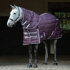 Weatherbeeta Stalldecke Comfitec PP Channel Quilt II Detach A Neck Medium 600D 220g Maroon/Grau/Weiß 160/215