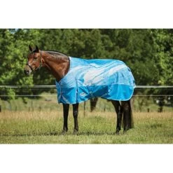 Weatherbeeta Decke Swirl Marble Comfitec Plus Dynamic II Standard Neck Medium Blau 145/195