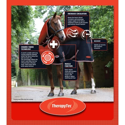 Weatherbeeta Comfitec Premier With Therapy Tec Detach A Neck Lite Plus Black/Silver/Red 44758591 – Bild 3