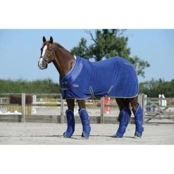 Weatherbeeta Transportgamaschen Wide Tab Long 1200D Maroon/Grau/Weiß