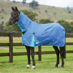 Weatherbeeta Comfitec Classic Lite Combo Neck Delfter Blau/Mint 120/170