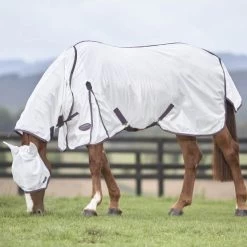 Weatherbeeta Comfitec Essential Mesh II Combo Neck Weiß/Maroon/Grau