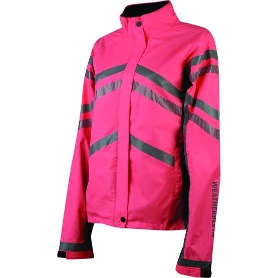 Weatherbeeta Jacke Reflective HiVis Leicht Wasserdicht FĂĽr Kinder Rosa