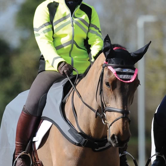 Weatherbeeta Jacke Reflective HiVis Softshell Fleece Gefüttert Für Kinder Gelb – Bild 3