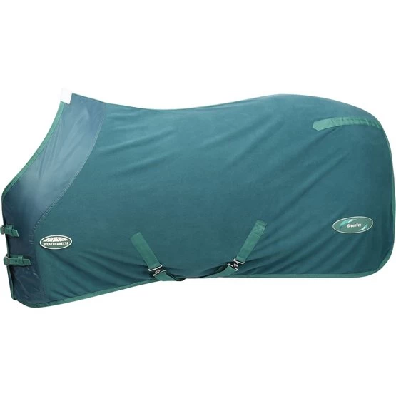 Weatherbeeta Abschwitzdecke Green-Tec Standard Neck Fleece Dragonfly Blue/Bottle Green – Bild 2