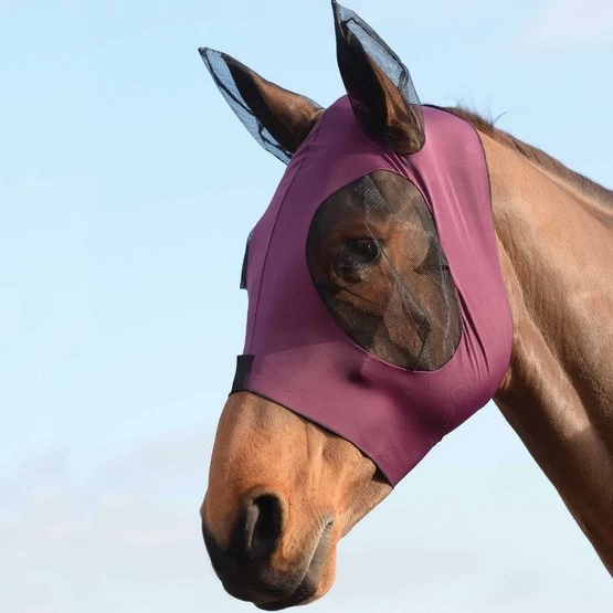 Weatherbeeta Fliegenmaske Stretch Bug Eye Saver Mit Ohren Schwarz/Schwarz – Bild 19