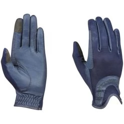 Weatherbeeta Handschuhe Dublin Pull On Glitter Mesh Navy